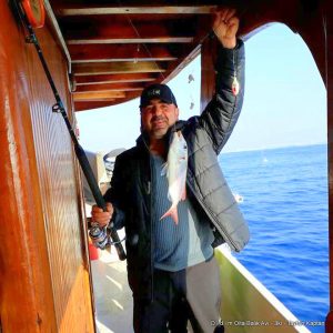 Didim Angling Trip private boat with fish finder