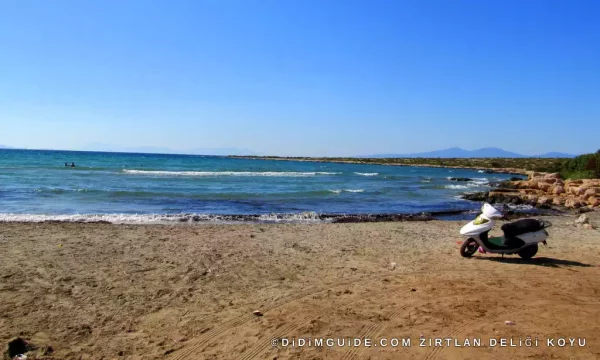 Didim Arıtma koyu sonrasında Zırtlan deliği Dedikleri ve haritalarda bu isimle anılan koy